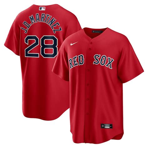 men's boston red sox nike red alternate replica team jersey|boston red sox jersey.